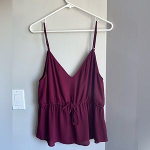 Babaton Burgundy tank top